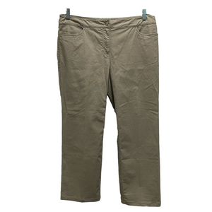 NWT Eileen Fisher Tan Straight Leg Stretch Microsanded Twill Jeans Petite Large